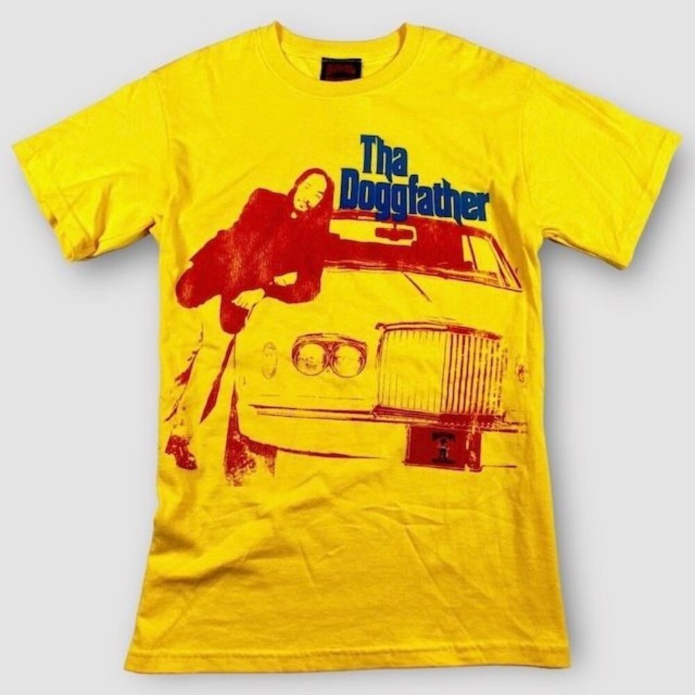 NWOT Snoop Dog The Doggfather Album Tee Shirt Yellow,  Size Medium